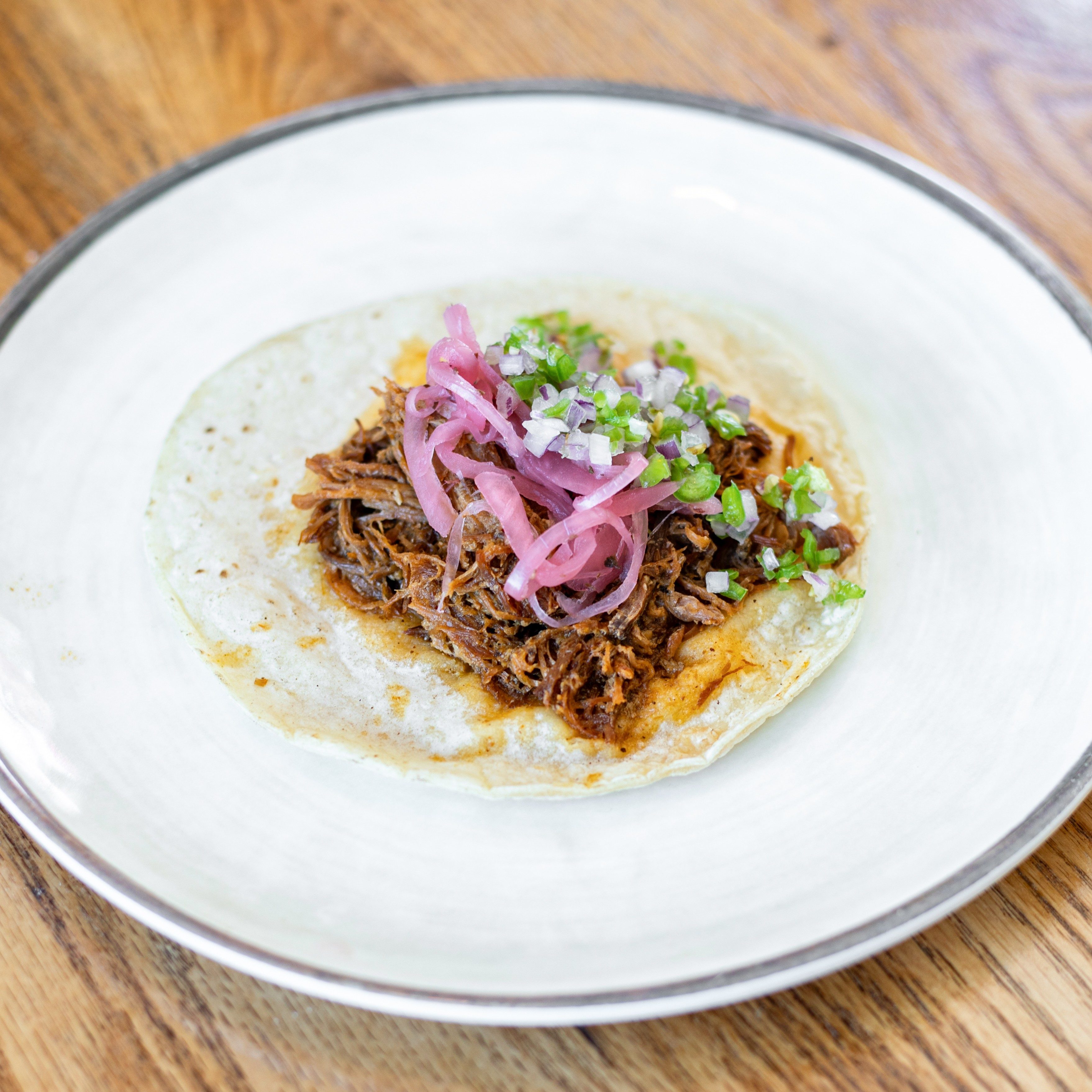 Cochinita Pibil Taco.