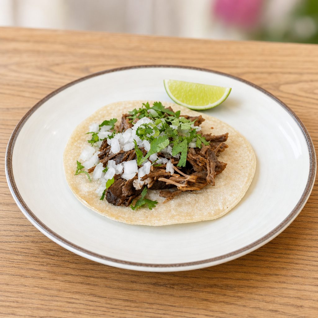 Lamb Barbacoa Taco.