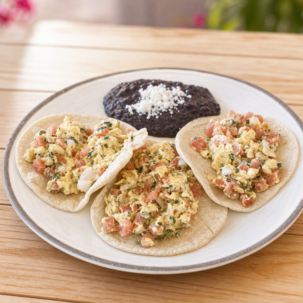 Huevo a la Mexicana Taco.
