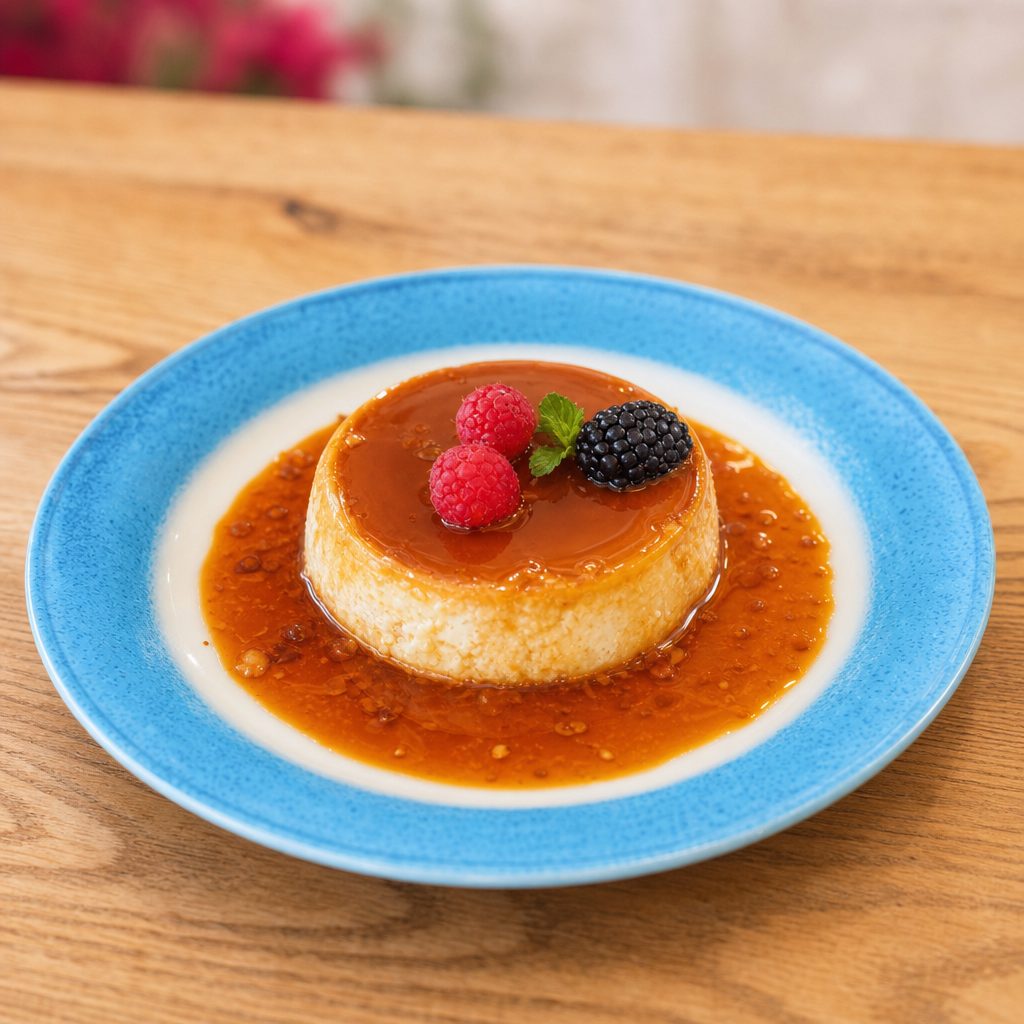 Neapolitan Peanut Flan.