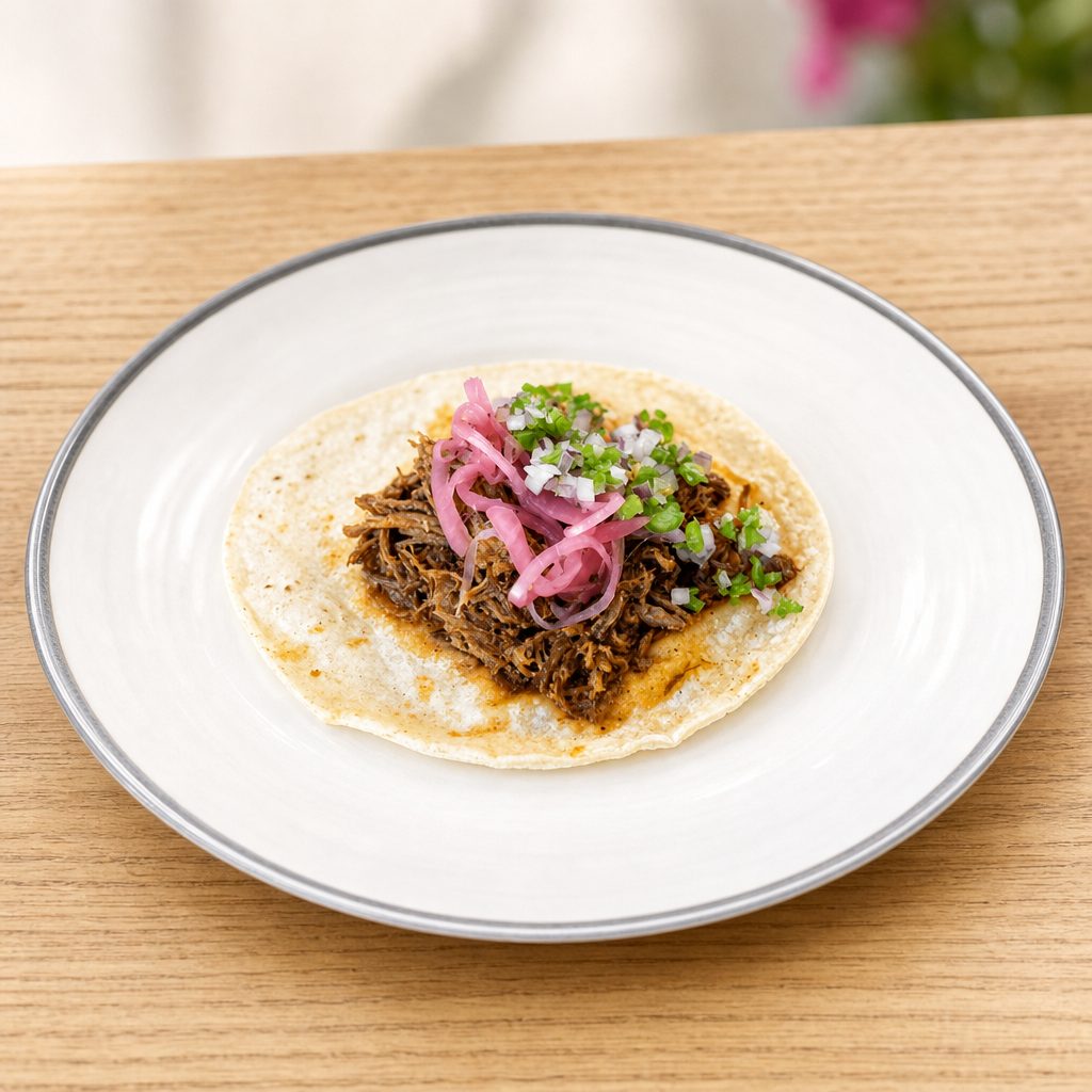 Cochinita Pibil Taco.