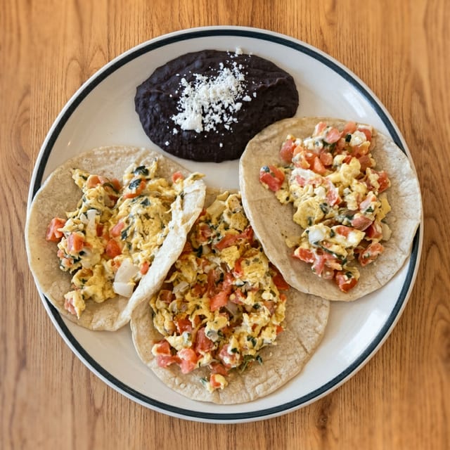 Huevo a la Mexicana Taco.