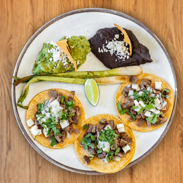 Rib Eye Tacos Platter.