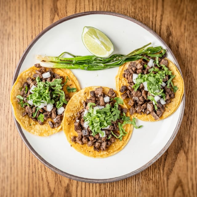 Carne Asada Taco Platter.