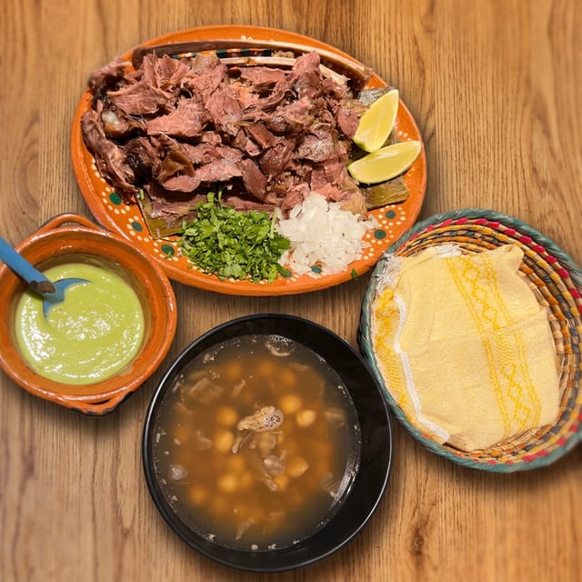 Lamb Barbacoa Platter.