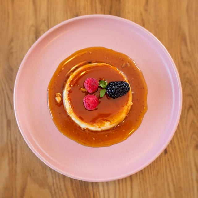 Neapolitan Peanut Flan.